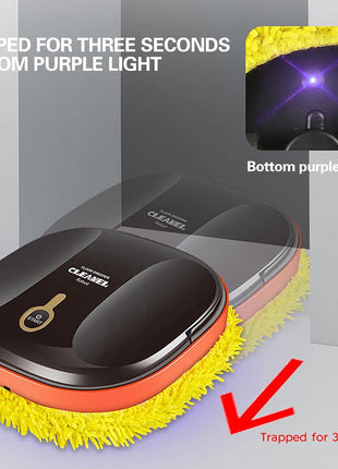 Lazy Home Smart Mopping Robot,Automatic Floor Mopping Robot Wet and Dry,Robot Vacuum,Sweeping Robot Household Mop,Sweeping Robot Vacuum Cleaner,Robot Vacuum Pet Hair,Robot Vacuum Cleaner (B, Black)