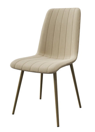 Grubman Linen Upholstered Metal Leg Side Chair
