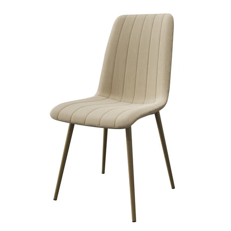 Grubman Linen Upholstered Metal Leg Side Chair