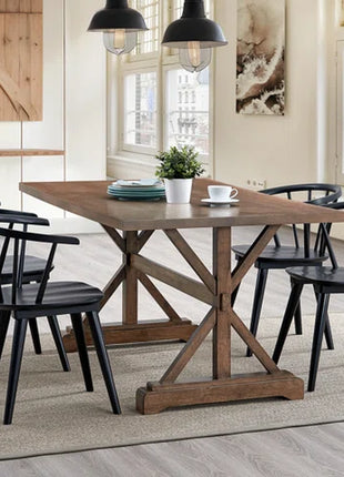 Majidah Solid Wood Arm Chair in Black